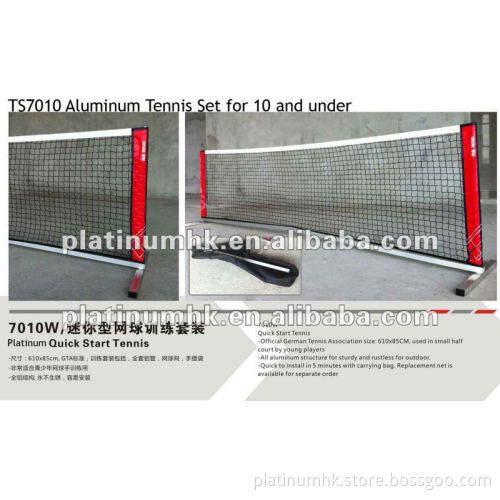 Mini Tennis Net /Quick Start Set /Tennis Kit Set/Kid Tennis Set(TS7010,Aluminum, 18'*36")